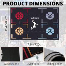 Portable Basketball Footwork Training Mat,Non-Slip Footwork Agility Mat For All Basketball Enthusiasts,Durable Basketball Footwork Training Equipment Suitable For All Ages, Effectively Enhancing Speed, Strength, And Coordination. - D - View 4
