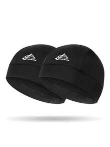 1pc/2pcs Unisex Printed Quick-Dry Breathable Sports Skull Cap, Outdoor Cycling Motorcycle Helmet Liner Headwrap, Suitable For Daily Outings, Riding And Matching - Multicolor - View 11