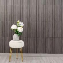 Popular Decorative Wall Covering Sheets For Indoor Space Upgrade PVC Vertical Wood Slat Peel&Stick Wall Panels Multi Purpose Home Surface Decoration Sticker - Grille - View 3