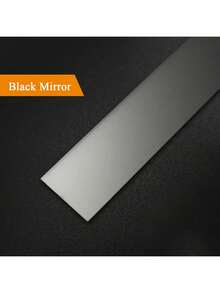 1pc Black/Golden Titanium Stainless Steel Decorative Strip Edge/Border/Trimming/Ceiling Background Self-Adhesive Titanium Alloy Flat Decorative Sticker Tape With A Metallic Mirror-Like Effect In Silver/Black/Rose Gold/Gold Color - Multicolor - View 45