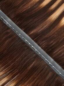 Ombre Honey Blonde Butterfly Weft Hair Extension Pattern Human Hair Seamless PU Hair Extensions Silk Straight #4/27/4 Balayage Color Highlight Blonde Invisible Genius Weft Micro-Loop Extensions - S4/27/4 - View 10
