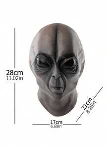 1pc Fashionable Personalized Party Holiday Carnival Costume Alien Transformation, Practical Horror Mask Headgear Suitable For Costume Party Role Play, Durable Exquisite Compact Design Perfect For Multiple Occasions - Mask - View 8