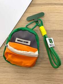 Mini Handheld Coin Purse, Portable Earphone & Key Storage Pouch, Universal Bag Charm - Multicolor - View 8