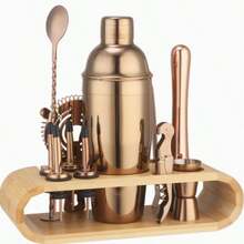 12-Piece Bar Tool Set, Stainless Steel Cocktail Shaker, Cocktail Cups, Complete Bartending Set - View 4