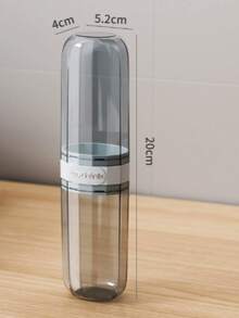 2-In-1 Portable Toothbrush Case, Transparent And Simple Toothbrush Cup, Household Wash Cup, Toothbrush Cup, Reusable Drinking Cup, Suitable For Spring, Summer, Autumn And Winter, Back To School Season, Women's Gift, Men's Gift, Family Gift. - Multicolor - View 11