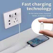 USB-C To Lightning Female To Male Adapter, Compact And Portable, Supports Charging And Data Sync For Phones And Other Devices, Modern Minimalist Design, Lightning To Type-C, Supports Charging And Data Transfer, Suitable For IPhone 14/13/12/11 Phone Accessories - Multicolor - View 11