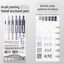 Languo 6-144色凝膠筆套組,可伸縮壓克力繪畫手帳筆,0.7mm細筆尖,Journaling Pen PLUS,不鏽鋼筆尖內置彈簧,出墨順滑,彩色螢光中性筆,適合塗鴉、手繪海報、水彩筆,大容量,強烈3D效果/強層次感,適用於日記、賀卡、DIY藝術創作、返校文具與學習用品 - 彩色 - 查看 19