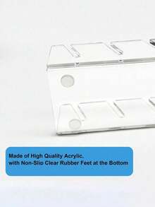 Acrylic Baseball Cap Display Rack, Holds 14 Caps, Suitable For Bedroom, Closet, Vanity - Transparent,Bedroom Room Decor,Back To School - Multicolor - View 4