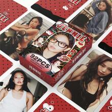 92pcs K-POP JEN NIE/RO SE Peripherals Including Photo Cards And Mini Decorative Stickers, Boxed Holographic Photocards, Perfect For Stunning Photoshoots. Various Unique Designs In One Box, Suitable For Photocard Binder Collection. - Multicolor - View 3