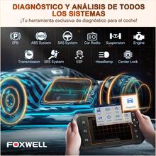 FOXWELL NT624 Elite Escáner OBD2 2026, Diagnóstico de Todos los Sistemas, 8 Funciones de Reinicio, AutoVIN, Datos en Tiempo Real y Actualizaciones Gratuitas por WiFi - NT624 Elite - Ver 2
