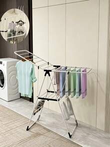 Foldable Clothes Drying Rack, Indoor/Outdoor Space-Saving Laundry Stand, Portable Airer For Towels, Socks & Garments, Ideal For Balcony, Bathroom, Laundry Room & Apartment Use - View 2