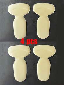4pcs Women's T-Shaped Foam Soft Heel Pads Self-Adhesive Adjustable Half-Size Inserts For High Heels - B - View 4