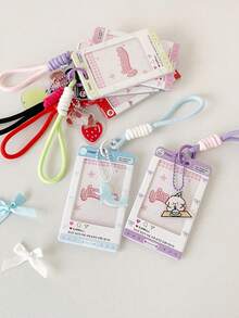 1 PC Sliding Keychain, Id Set, Pendant, Student Nameplate Storage Set, Hanging Decoration, Star Chasing Small Card, Hard Card Set, First Day Of School - Multicolor - View 9