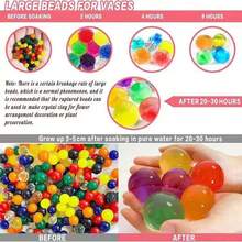 450pcs Giant Water Beads, Extra Large Water Gel Beads, Rainbow Mixed, Absorb Water And Expand, Suitable For Vase Filling, Wedding And Home Decor, Halloween Decoration - Jumbo Water Beads - View 3