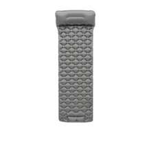 1pc Outdoor Single Person Inflatable TPU Sleeping Pad, Ultra-Light Portable For Camping, Anti-Moisture Foot Press Mattress - Grey - View 2