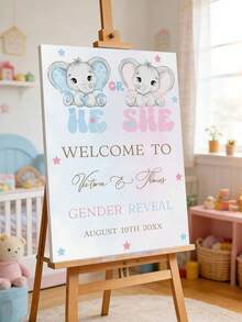 1 buah Papan Selamat Datang Pengungkapan Jenis Kelamin Bayi yang Dipersonalisasi, Dekorasi Pesta Pengungkapan Jenis Kelamin Bayi Berbentuk Boneka Beruang dengan Nama yang Disesuaikan, Pesta Baby Shower untuk Bayi Laki-laki atau Perempuan, Kembali ke Sekolah - MultiWarna - View 8