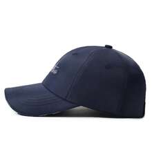 American Vintage Letter Baseball Cap For Women, Oversized Deep Fit, Wide Brim Baseball Cap, Versatile Large Head Circumference Face-Slimming Cap - A - View 4