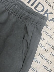 Hidkat 女款春夏/秋冬時尚百搭輕量透氣工裝褲，彈性腰帶附抽繩，工裝口袋，錐形褲腿，適合日常休閒、運動、慢跑、健身等場合 - 灰色 - 查看 5