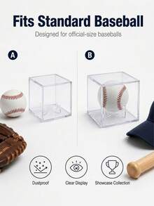 1 buah Stand Pajangan Bola Akrilik Transparan, Baki Koleksi Tahan Gores dan Anti Jatuh, Rak Pajangan Bola Baseball, Tenis, Tenis Meja, dan Golf untuk Meja, Barang Pajangan untuk Penggemar dan Kolektor Olahraga, Untuk Meja, Lemari Pajangan, dan Toko - Clear - View 6