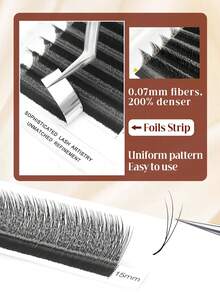 FOXYMEI 1600Fans New 3D/4D W Shape Eyelash Extension C/D Curl W Small Fluffy Lash Natural False Eyelashes 8-15Mm V Shaped Spark Clover Eyelashes Straight Hair Tips Soft Light Natural Cross Lash - View 5