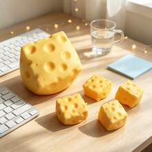 Squishy,Simulated Cheese Kneading And Squeezing Toy, Slow Rebound Toy, Suitable For Children's Party Gifts, Party Prizes, Novel Slow Rebound Toys, Gift Bag Fillers, Classroom Rewards, Holiday Party Gifts - Multicolor - View 10