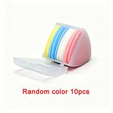 10pcs High Quality Multicolor Fabric Tailor's Chalk, With Protective Case, Erasable Fabric Marking Stickers, Clothing Pattern Sewing Set, Needle And Thread Refill Supplies - A - View 10