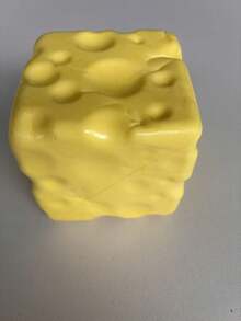 Juguete de estrés realista de queso grande para apretar, bola de tofu creativa de rebote lento, bola de alivio de presión portátil, regalo de broma divertido para adultos, juguete de apretar novedoso para adultos, regalo perfecto de cumpleaños o festivo, queso blando - Multicolor - Ver 13