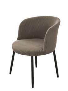 1/2 piezas Fundas de silla de unicolor semicirculares, fundas de silla de bar jacquard nórdico, protector de silla todo incluido para café, bar y decoración del hogar - Café StyleB - Ver 5