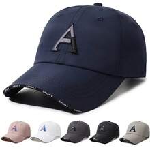 男士春夏透氣防曬棒球帽，夏季遮陽帽，女士棒球帽，Ins風 - A - 查看 2