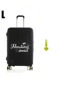 18-32 Inch Durable Universal Luggage Cover With "Adventure And Airplane" Pattern, Dust-Proof And Scratch-Resistant Suitcase Protector With Elastic Edges, Suitable For Flights, Honeymoon, Airport, Cruise, Business Travel, Unisex Travel Essential Accessory, Perfect Gift For Family, Friends, Mother, Teacher, Fits Most Rolling Luggage, Carry-On Bags, Suitcases, With Luggage Tag, Back To School Essential, Birthday Gift, Friend Gift - Multicolor - View 13
