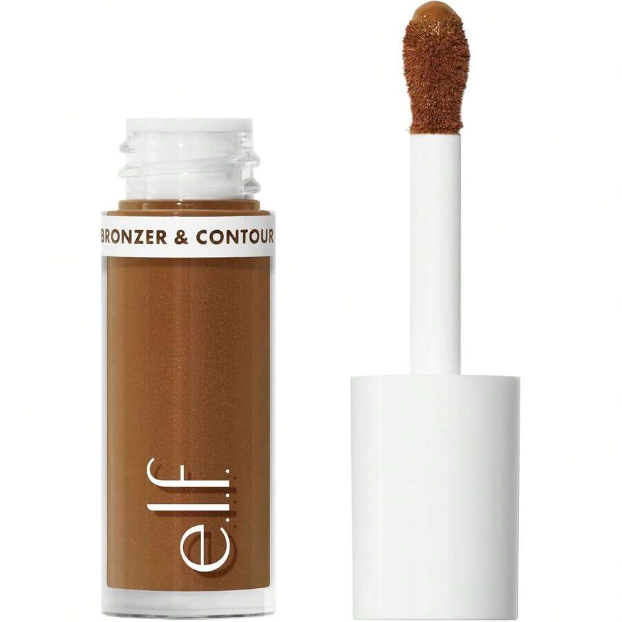 E.L.F. Camo Liquid Bronzer & Contour, Silky Pigmented Formula, Long-Lasting Glow For A Sun-Kissed, Sculpted Finish, Vegan & Cruelty-Free, 5 Variant 7 - 5 Medium - View 1