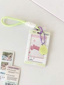 1 PC Sliding Keychain, Id Set, Pendant, Student Nameplate Storage Set, Hanging Decoration, Star Chasing Small Card, Hard Card Set, First Day Of School - Multicolor - View 13