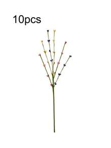 Spring/Summer Artificial Berry Sprigs, Candy Colors (Purple, Pink, Yellow) Plastic Stems, Suitable For DIY Vase Arrangement, Tabletop And Home Decor, And Spring Party Floral Styling - Multicolor - View 14