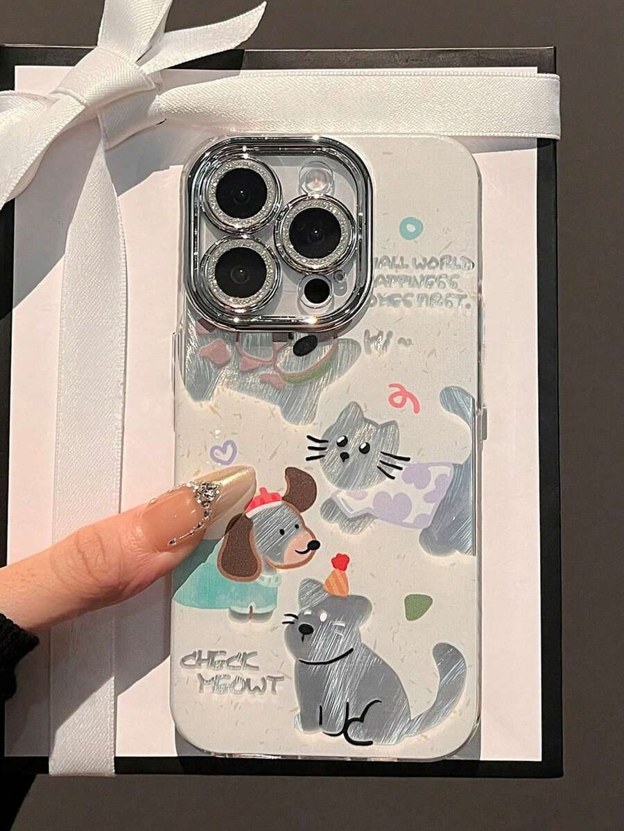 Ins Vintage Artistic Angel Phone Case Compatible With Apple 17 Pro Max/17 Pro/17 Air/17/16 Pro Max/15 Pro Max/ 14 Pro/13 Pro With Built-In Lens Film/15 Pro/12/14 Pro Max/15/16 Plus