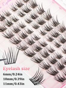 Glue-Free Baby Curved False Eyelashes, C Curl, 6-11mm Mixed Length, 60 Clusters Korean Style, Naturally Enlarges Eyes. No Glue Needed, DIY Quick Application Saves Makeup Time, Easy To Apply, Suitable For Beginners, Lightweight Realistic Lashes Not Easily Messy, Reusable, Perfect For Commuting And Dating, Ideal Holiday Gift For Best Friends And Girlfriends. - C - View 5