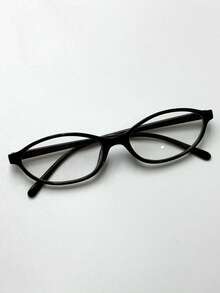 1/2pcs Oval Small Frame Glasses, Unisex - Multicolor - View 3