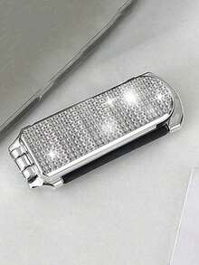 Shiny Rhinestone Folding Comb, Makeup Mirror Comb, Air Cushion Massage Comb, Luxury Mini Hairbrush With Mirror, Women's Portable Pocket Styling Comb, Hair Salon Hair Care Travel Essential, Suitable For Family, Friends And Loved Ones, Ideal Birthday Gift, Holiday Gift, Party Gift, Teacher Gift, Wedding Gift, Back To School Gift - Multicolor - View 12