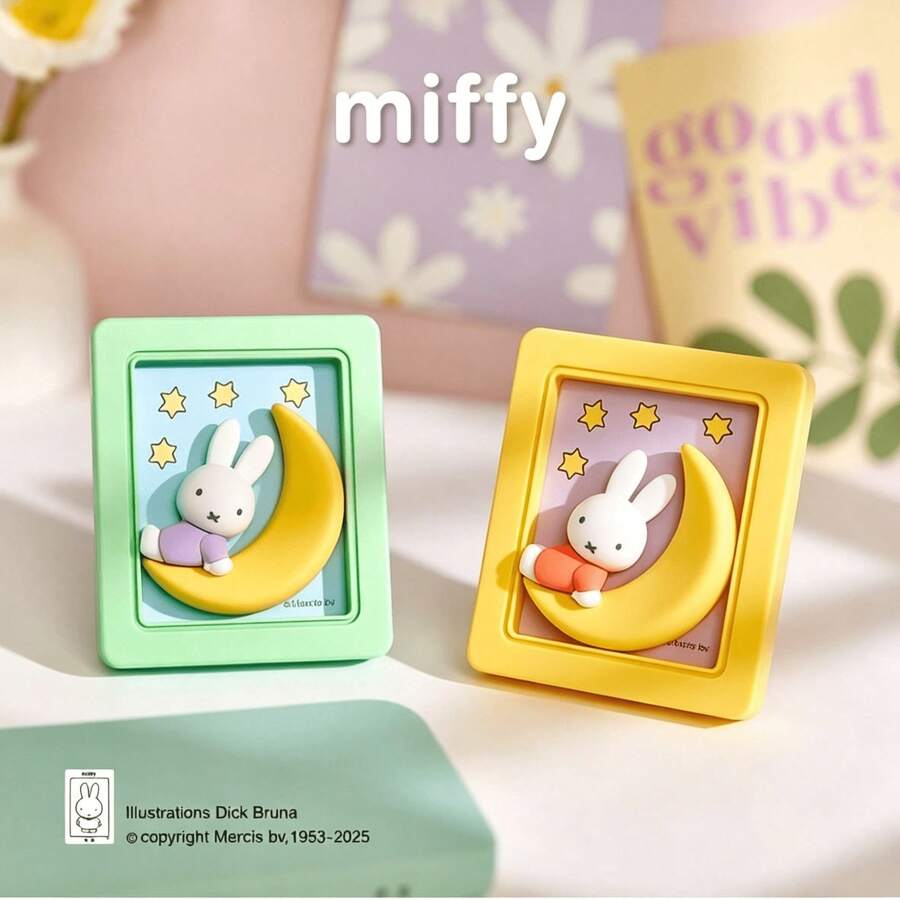 Magnet Kulkas ABS Miffy Berlisensi Resmi, Desain Kelinci Kawaii, Tempat Foto Meja Multi-Pola, Dekorasi Rumah & Kantor Magnetik, Dekorasi Harian Estetik untuk Remaja & Dewasa, Hadiah Koleksi 14+ - MultiWarna - View 1