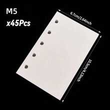 M5 Binder Mini Loose Leaf Notebook, Transparent Cute Cover 5 Ring Pocket Organizer, Refillable Inner Pages, Sticker Storage, Photo Card Collection, Study Notes, School Supplies, Back To School Season - Duose - View 12