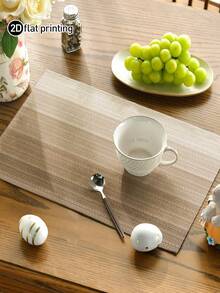 4pcs/6pcs Gradient Tablecloth, Modern Living Room Dining Table Decor Placemats, Washable, Kitchen Dining Table Mat, Stain-Resistant Heat-Resistant Tabletop Decoration, Suitable For Home Party, Home Decor, Table Runner, Camping Outdoor Dining Table Decor, Coffee Table, Spring Summer Dining Table Home Decor - Camel - View 9