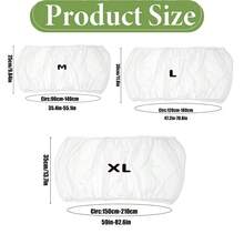 11pcs Bird Cage Dust-Proof Set (Includes 10pcs Bird Cage Liners + 1pc Bird Cage Dust-Proof Cover), Dust-Proof Mesh Cover Anti-Splash Fence Cage Net, Excrement Receiving Paper Absorbent Non-Woven Fabric Parrot Cage Liner Tray Bird Dropping Cleaning Pad, Suitable For Round And Square Cages - White Elastic - View 2