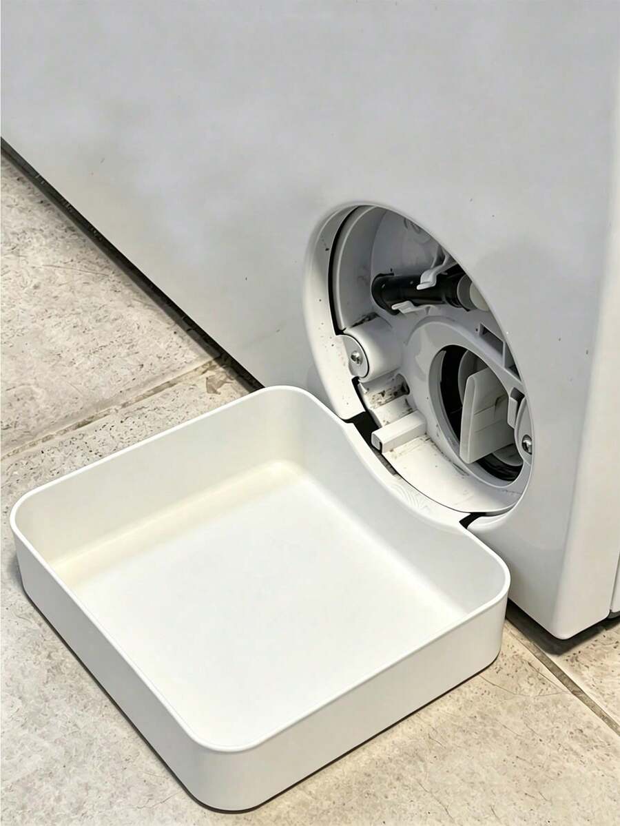 Washing Machine Drain Tray With Opening Rotator, Universal Drainage Design, Ideal Water Collection Pan, Portable Leak-Proof Washer/Dryer Tray, Non-Slip Waterproof Drip Pan With Raised Edges, Prevents Laundry Room Overflow