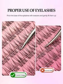 Asiteo 168pcs Clusters Eyelashes,DIY Fish Tail Eyelashes,Natural Look Extension Eyelash,Soft Wispy And Lightweight Fake Lashes,Clean Girl Makeup Tools,For Used Daily,Beginners,Life&Dating&Party - C - 查看 7