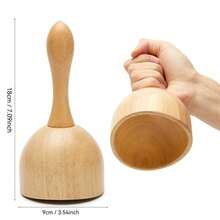 木療按摩工具 淋巴排毒按摩器 肌肉疼痛緩解 Maderoterapia 套組 身體雕塑工具 抗橘皮纖維質 身體塑形 - 杏色 - 查看 13