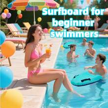 1pc Portable Inflatable Surfboard, Polyester Oxford Fabric + Membrane Water-Resistant Fabric + PVC Material, Suitable For Beach Vacation, Beginner Swimming Training And Water Sports, Foldable Storage, Family Size Backyard Inflatable Pool, Polyester Oxford Fabric + Membrane Water-Resistant Fabric + PVC Material, Suitable For Beach Vacation, Beginner Swimming Training And Water Sports, Foldable Storage - C - View 2