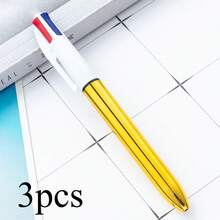 100支多色客製化圓珠筆，4合1塑膠筆，適用於辦公室與學校用品，便攜式宣傳筆，可用於螢光標記與劃線 - 彩色 - 查看 62