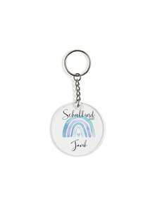 Personalized Keychain, Customized Rainbow Acrylic Keychain Pendant, Customizable Name, Party And Holiday Gift, Personalized Back To School Gift - Multicolor - View 10