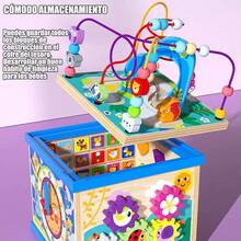 8-In-1 Montessori Educational Activity Cube With Maze - 1 - View 6