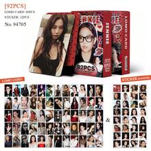 92pcs K-POP JEN NIE/RO SE Peripherals Including Photo Cards And Mini Decorative Stickers, Boxed Holographic Photocards, Perfect For Stunning Photoshoots. Various Unique Designs In One Box, Suitable For Photocard Binder Collection. - Multicolor - View 6