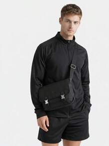 Lacoste Outdoor Sports Bags Durable Zippered Spacious Commuting Daily Weekend Black NH4591KO-000 - Noir - View 1